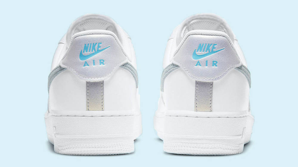 Nike Air Force 1 White blue suede