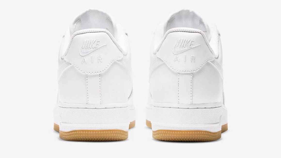 white air force 1 with gum sole