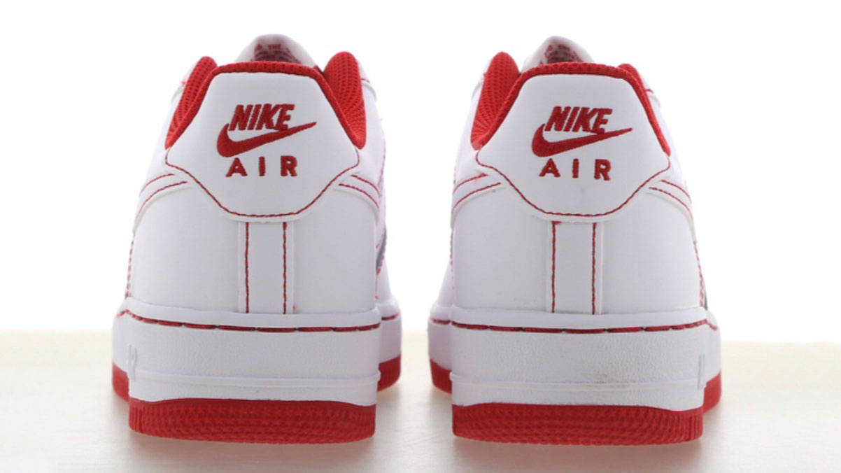 Nike Air Force 1 White Red GS