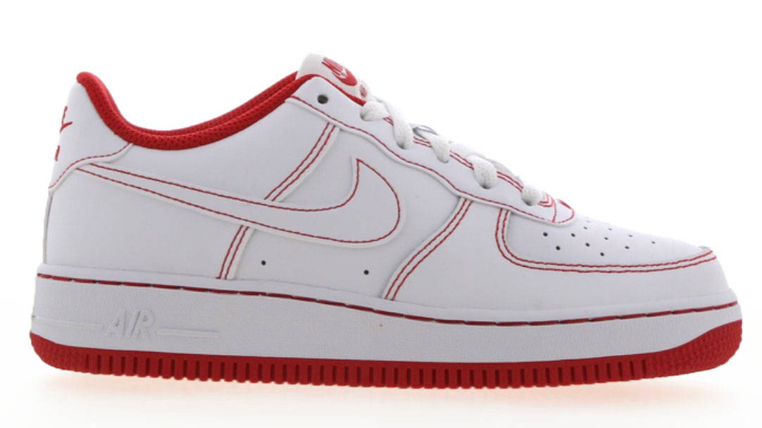 Nike Air Force 1 White Red GS