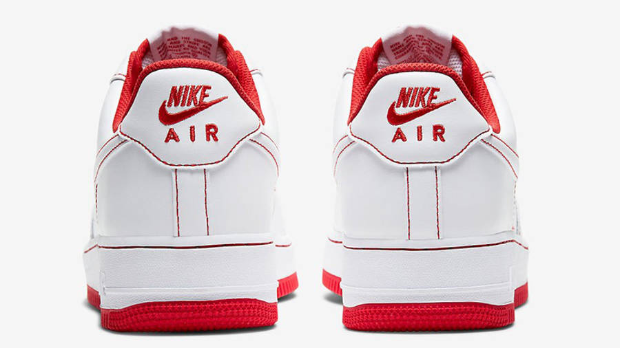 Nike Air Force 1 White University Red Stitch | Where To Buy | CV1724 ...