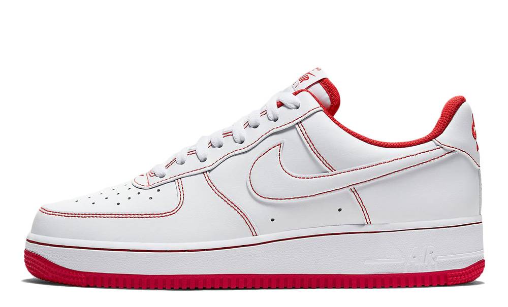 nike air force one red and white
