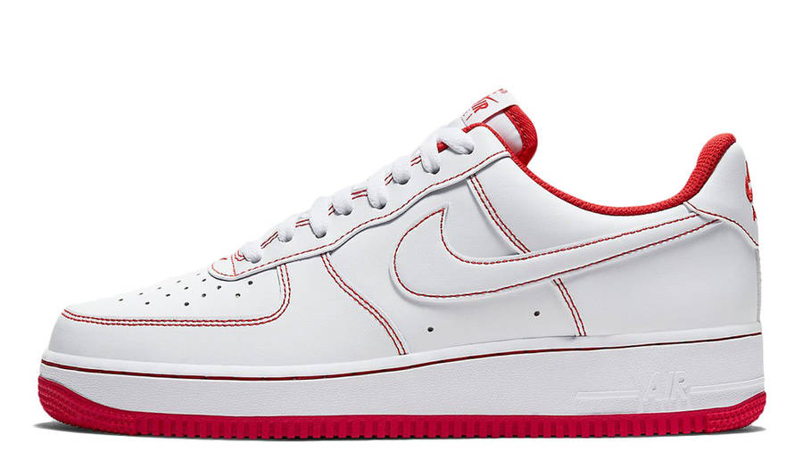 air force 1 white with red