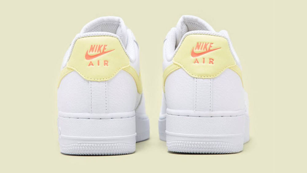 NIke Air Force 1 White yellow feature