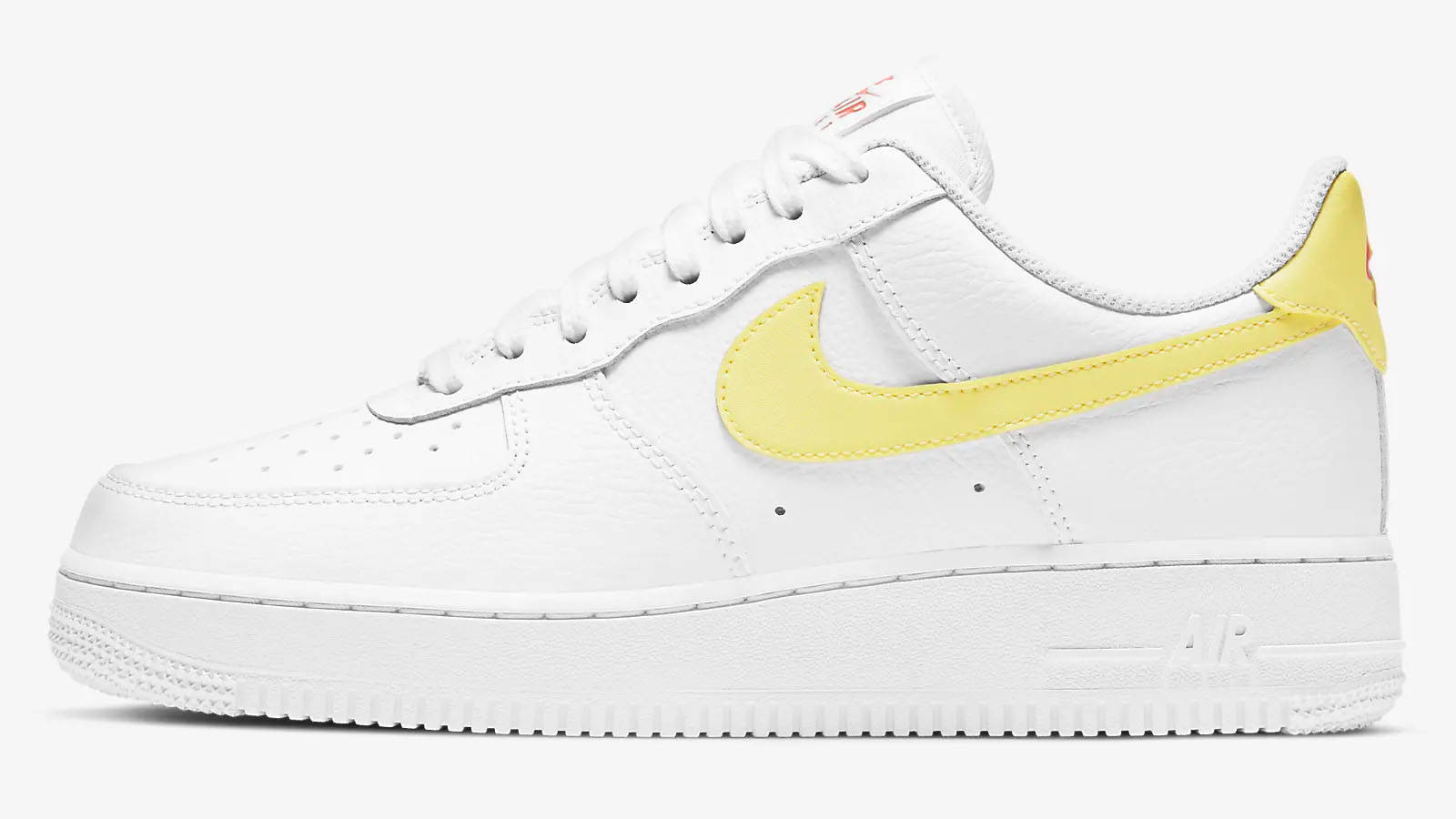 nike air force 1 yellow swoosh push