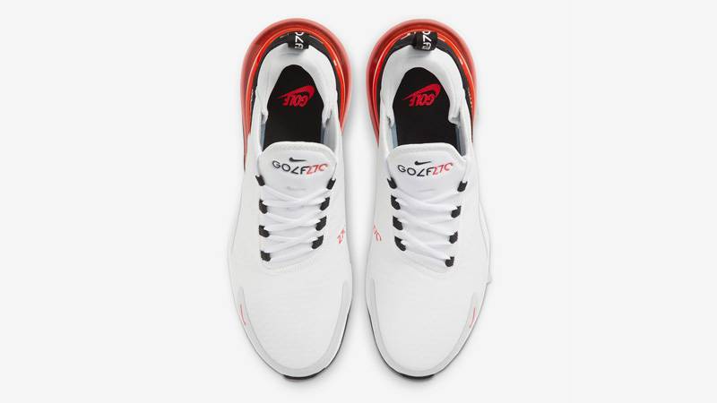 Nike Air Max 270 Golf White Black Red Middle