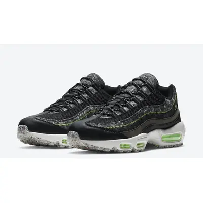 Nike air max 95 essential shop trainer black / electric green