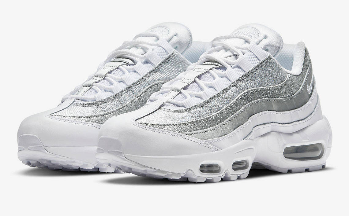 Nike Air Max 95 White Metallic Silver front