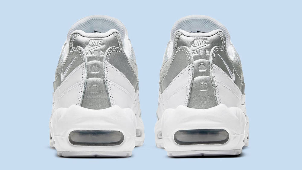 Nike Air Max 95 White Metallic Silver glitter copy Nike Air Max 95 White Metallic Silver glitter copy