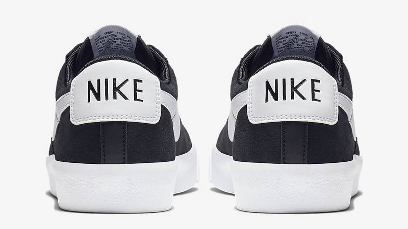 Nike Blazer Low Premium Vintage Suede Black Back