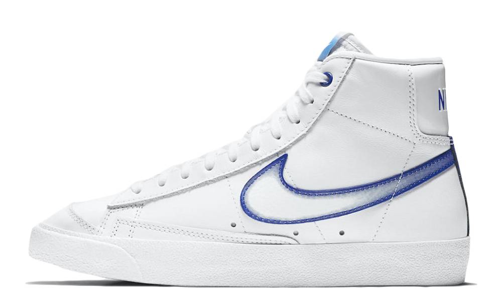nike blazers blue white