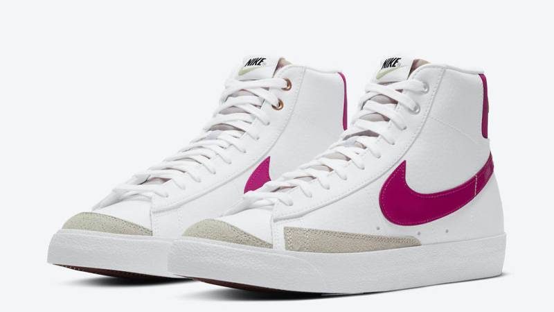 Nike Blazer Mid 77 World Tour White Pink Front