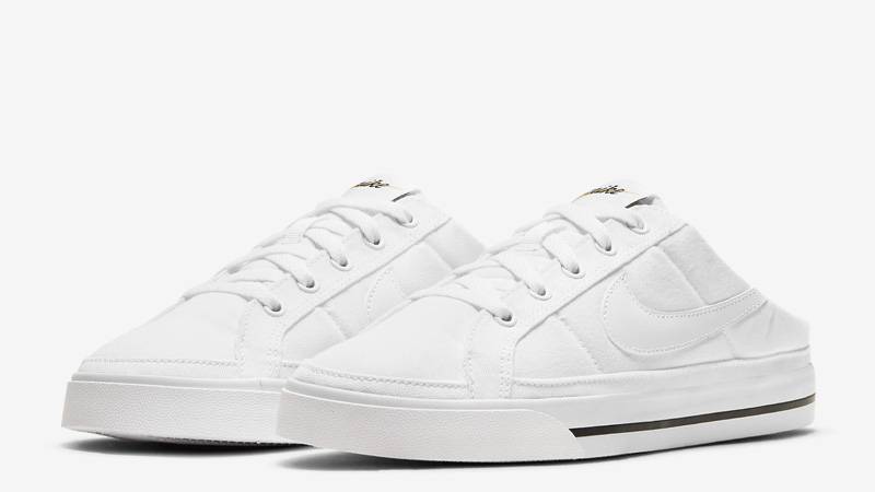 Nike Court Legacy Mule White Black Front