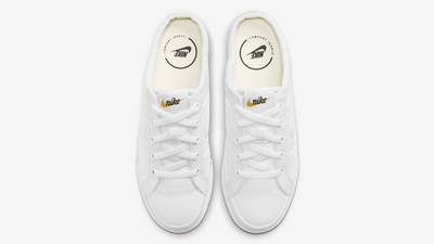 womens court legacy mule in white