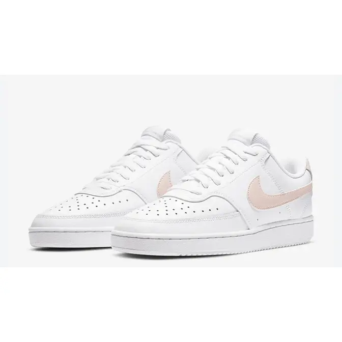 wmns nike court vision low white washed coral aura