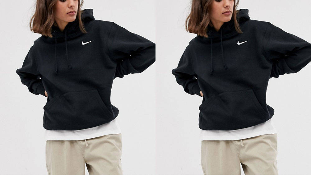 Nike hoodie black asos