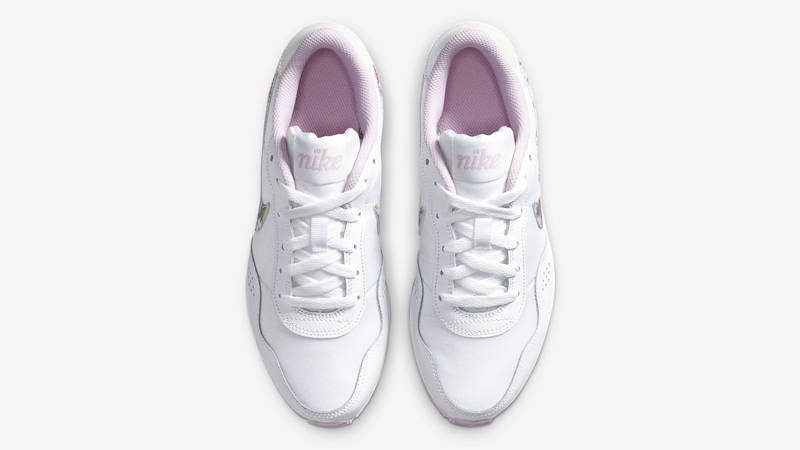 Nike MD Valiant GS Floral Print White Light Arctic Pink