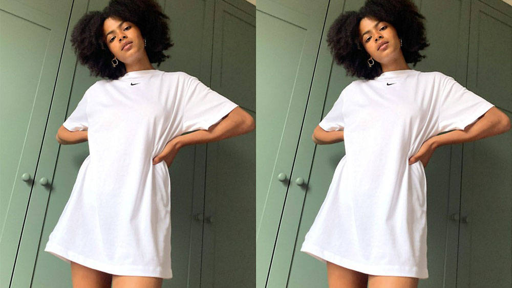 Nike Oversized t-shirt white ASOS