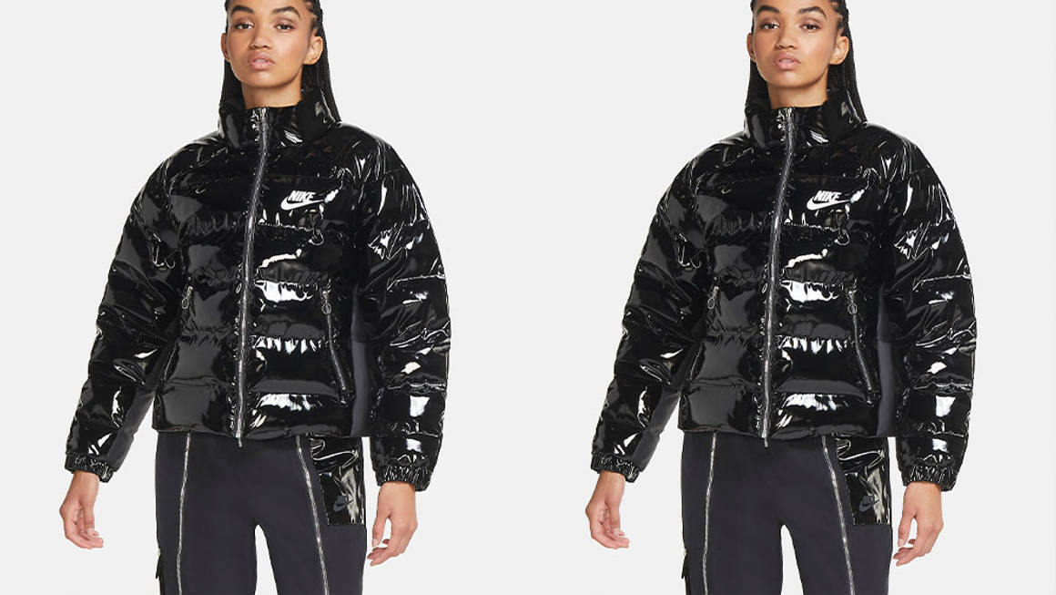 nike patent jacket