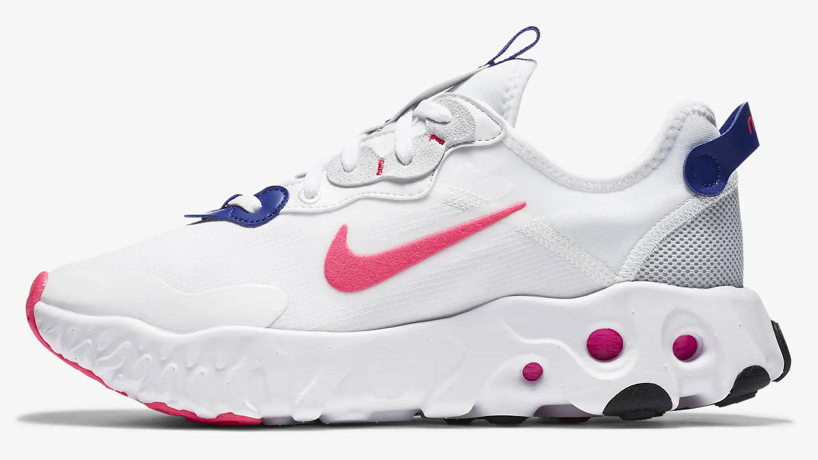 nike react art3mis white pink