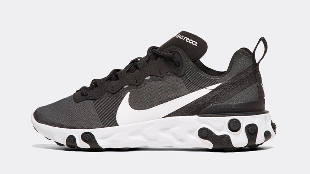 Nike React Element 55 White Black FA