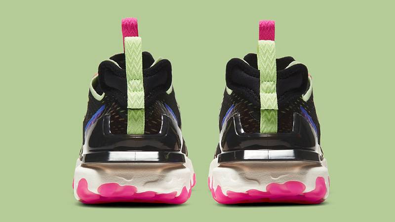 Nike React Vision Black Beyond Pink Volt Back