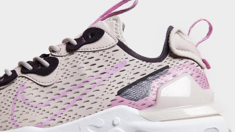 lilac nike react vision