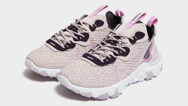 nike react violet rose