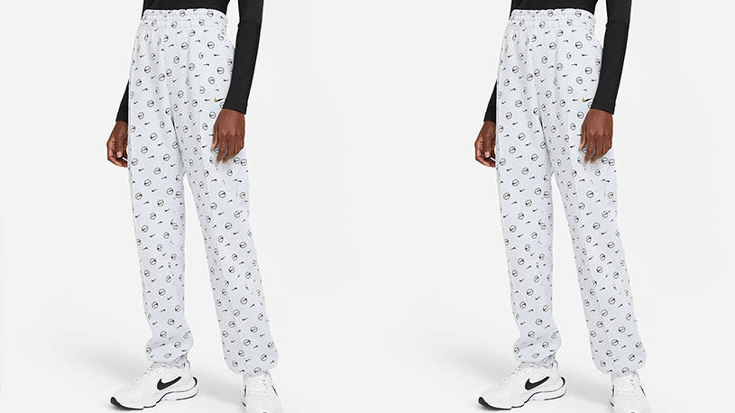 Nike Sportswear Sweatpants Logo Print Grey