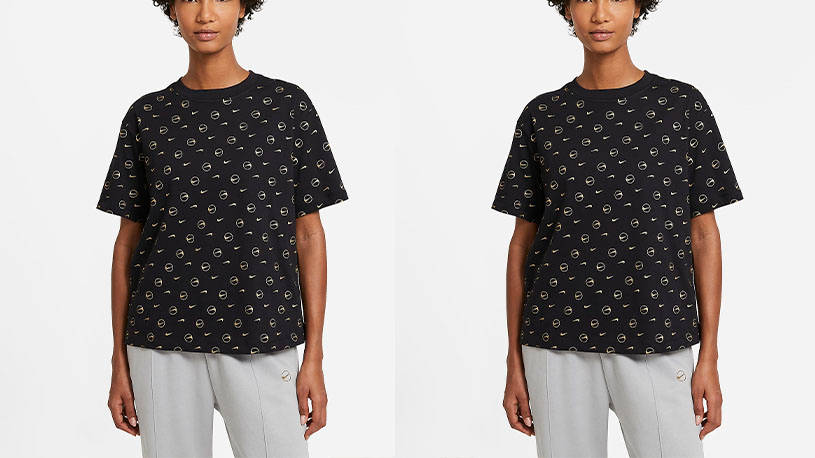 Nike Sportswear T-Shirt Logo Print Black