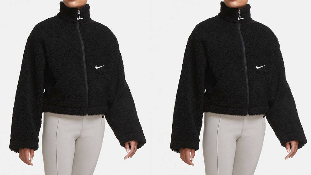 Nike womens fluffy jacket