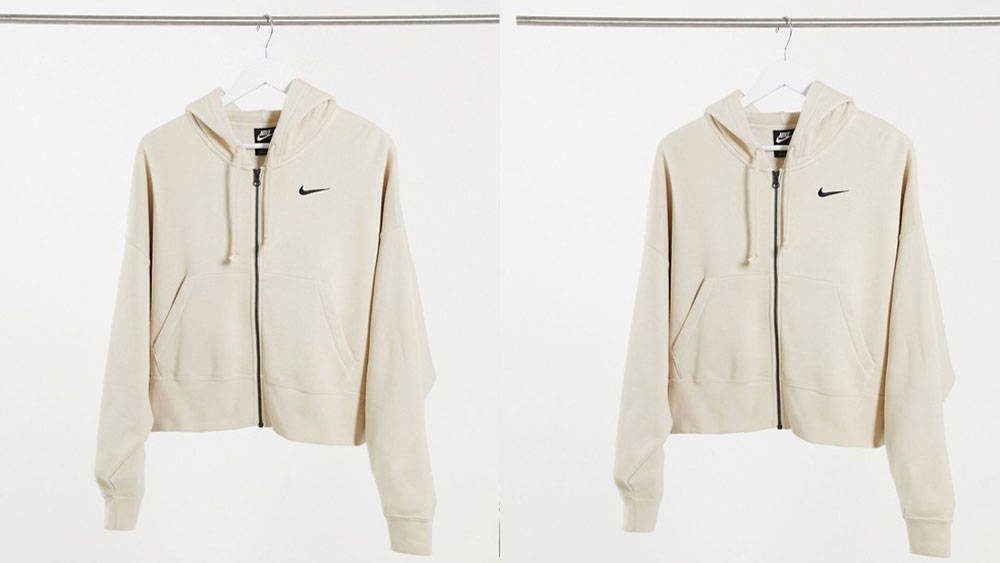 Nike Zip Hoodie Cream ASOS