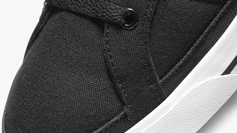 NikeCourt Legacy Mule Black White Closeup