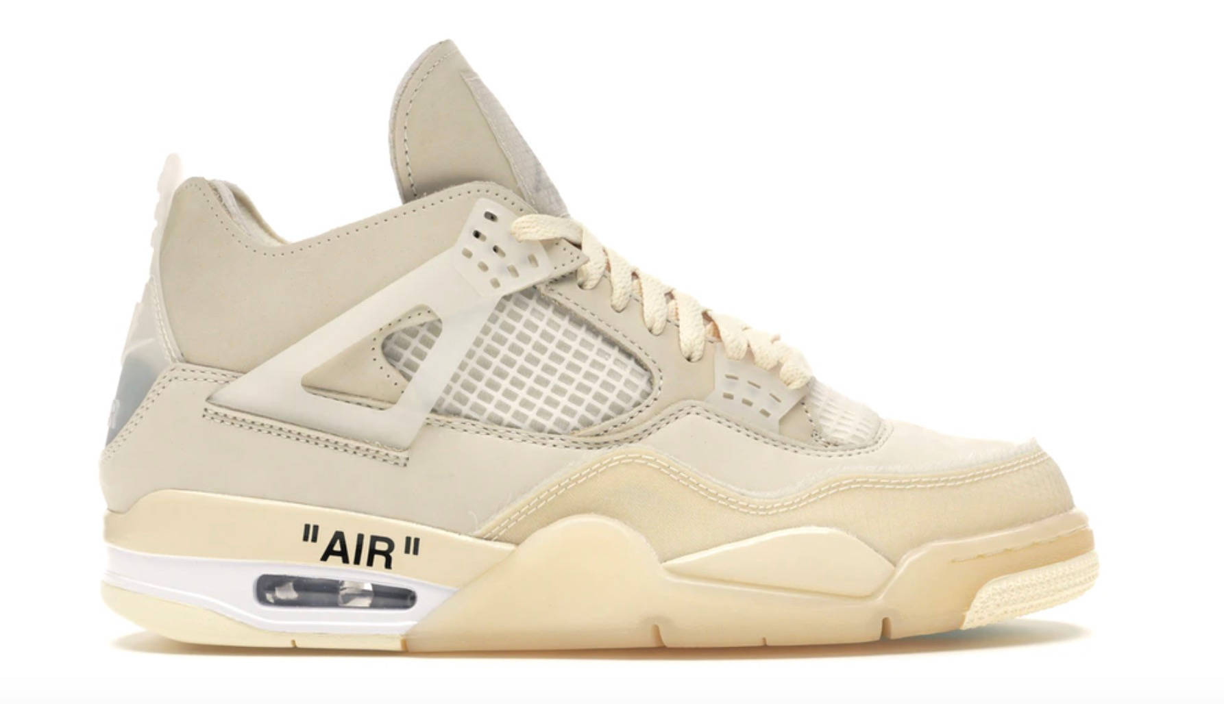 Off-White x Air Jordan 4 Sail StockX