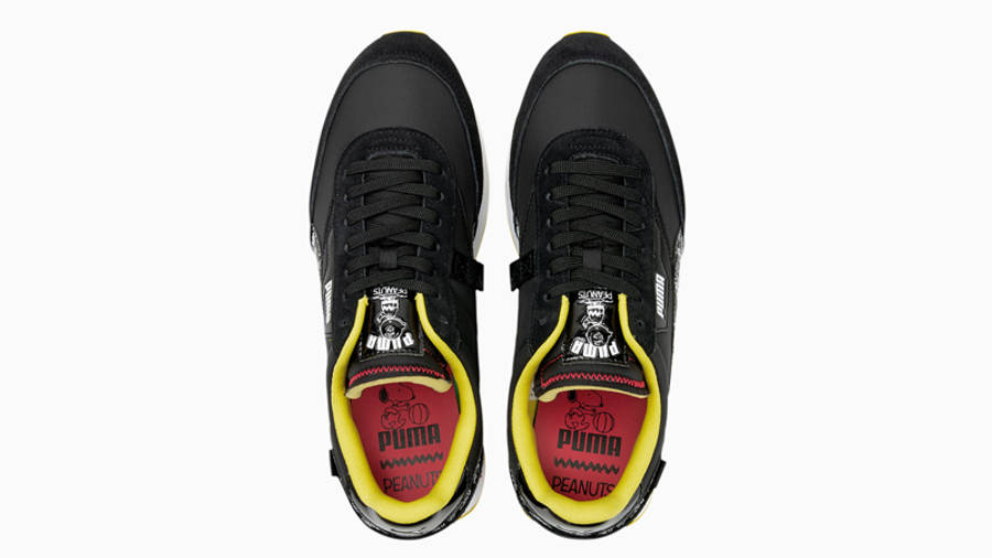 PEANUTS x PUMA Future Rider Black | Where To Buy | 390483-01 | The 