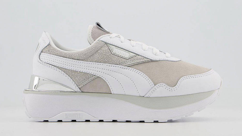 Puma Cruise Rider White Grey OFFICE