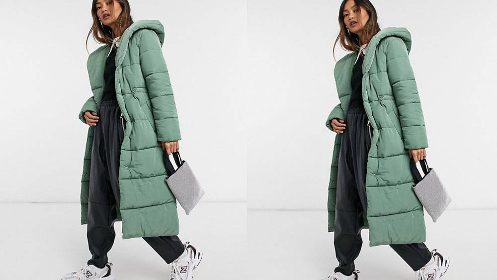 River island Longline Padded Coat