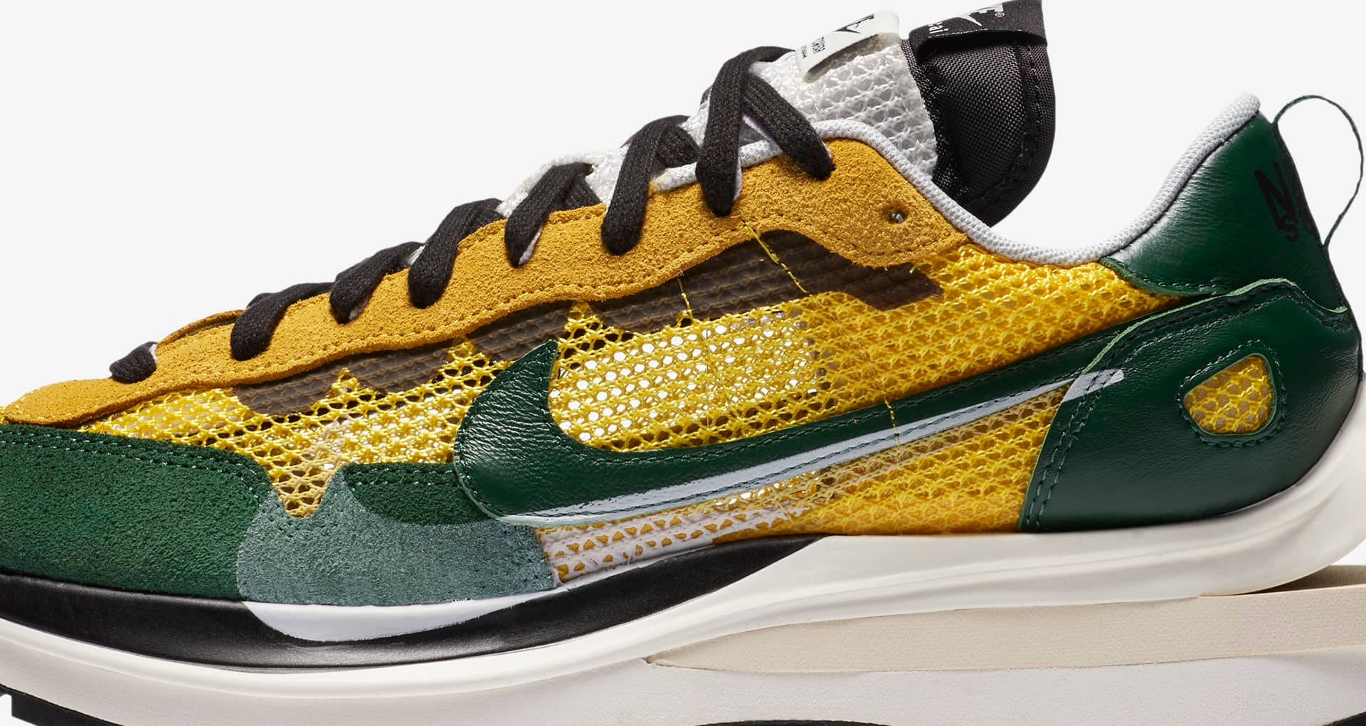 sacai x nike vaporwaffle tour yellow green copy
