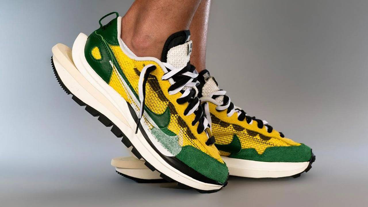 The sacai x Nike VaporWaffle "Tour Yellow" & "Villain Red" Are This Week's Hottest Releases!