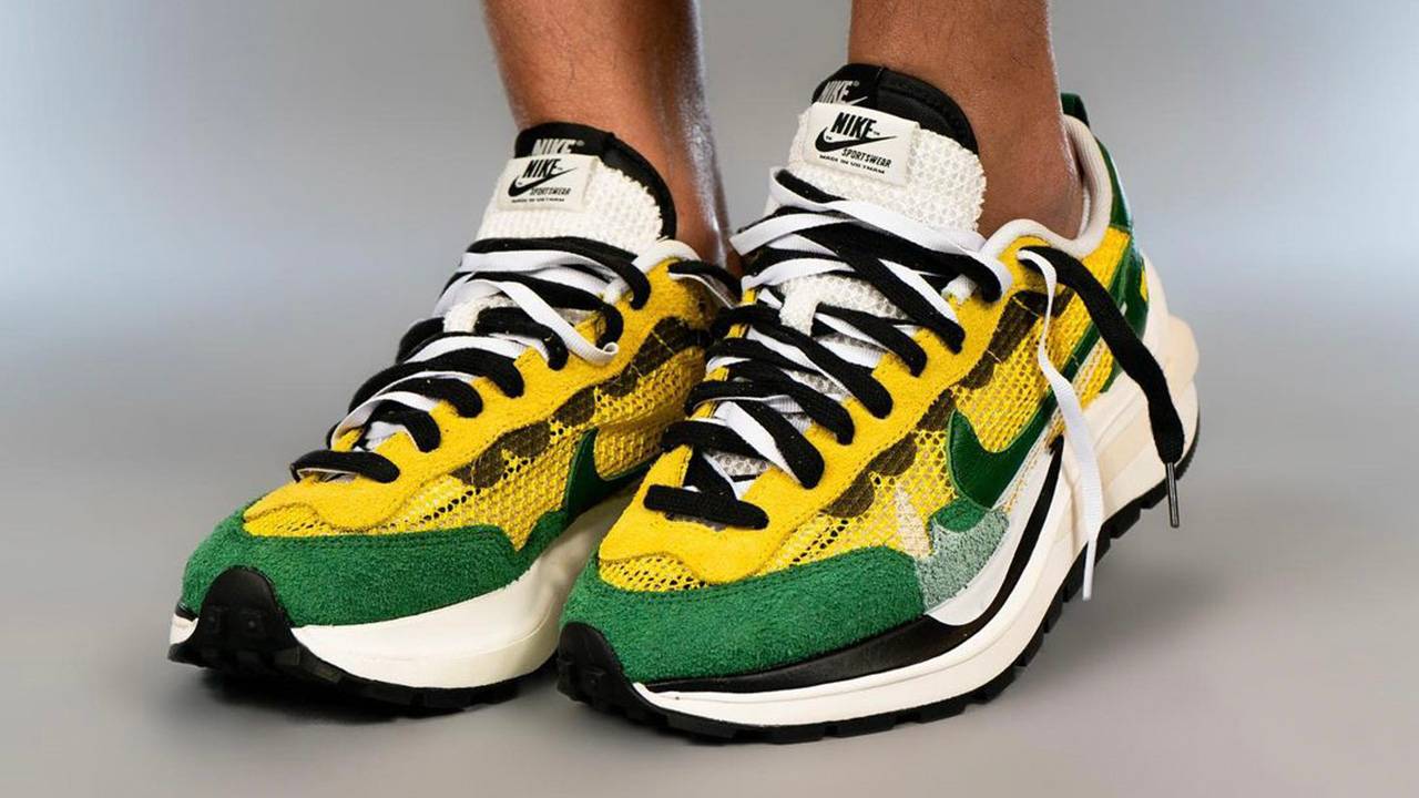 The sacai x Nike VaporWaffle "Tour Yellow" & "Villain Red" Are This Week's Hottest Releases!