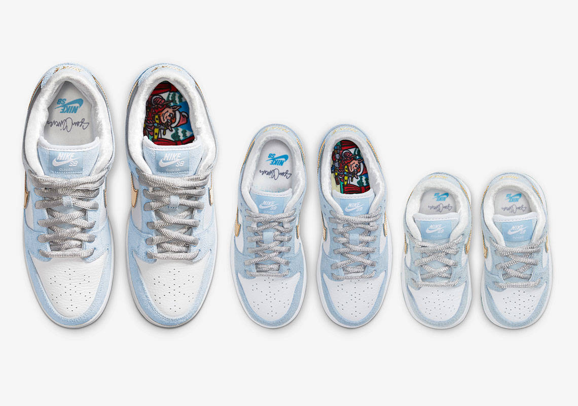 Sean Cliver x Nike SB Dunk Low Family Size Run