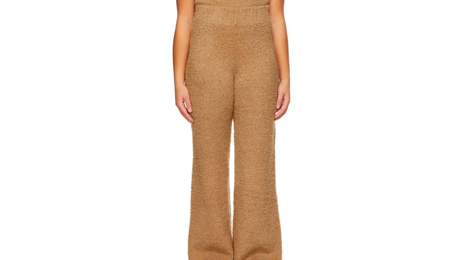 skims brown knit cosy lounge pants