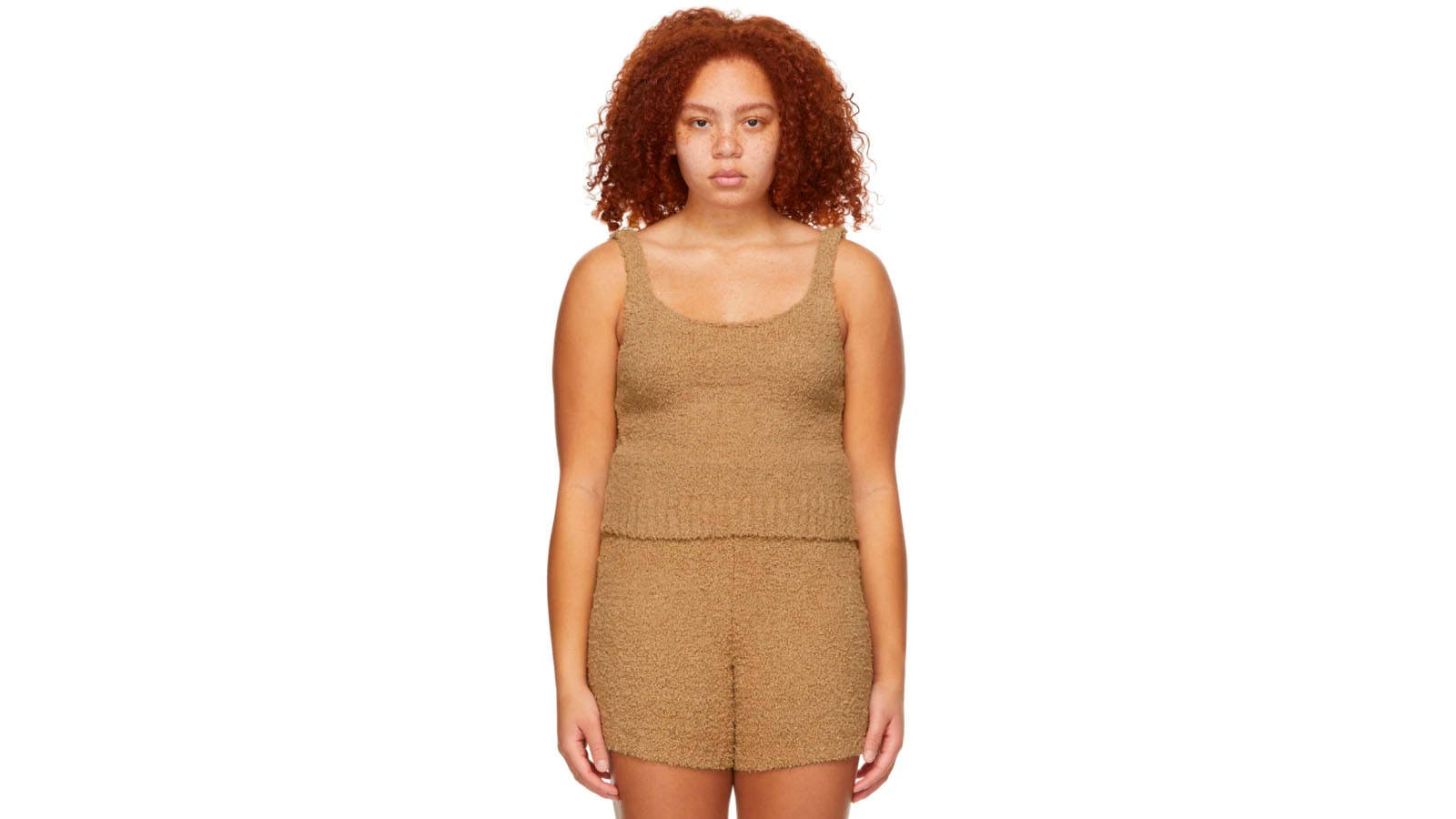 Skims brown knit cosy top