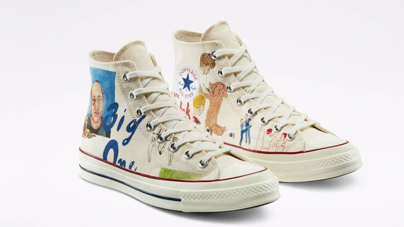 Spencer McMullen x Converse Chuck 70 Artist Series Egret Multi Front