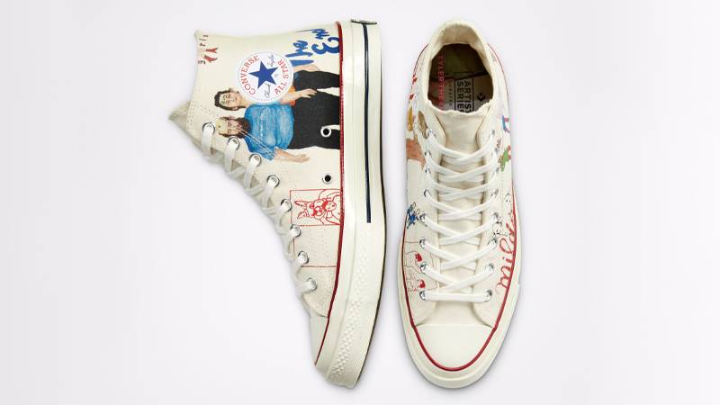 Spencer McMullen x Converse Chuck 70 Artist Series Egret Multi Middle