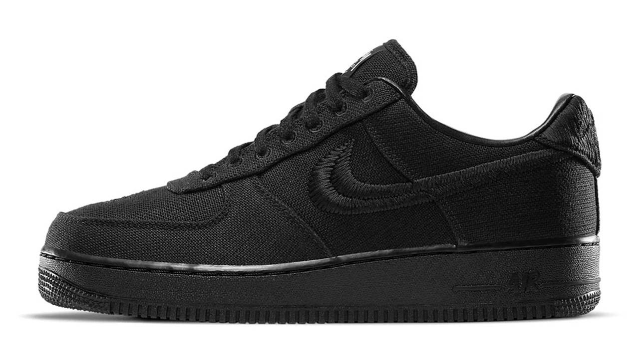 Release Reminder: Don't Miss the Stüssy x Nike Air Force 1 "Black"!