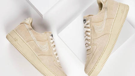 The Stüssy x Nike Air Force 1 "Black" & "Fossil Stone" Get Release Dates! The Stüssy x Nike Air Force 1 "Black" & "Fossil Stone" Get Release Dates!