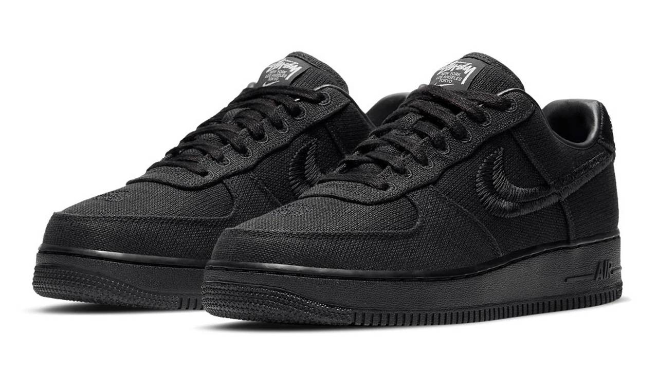 Release Reminder: Don't Miss the Stüssy x Nike Air Force 1 "Black"!