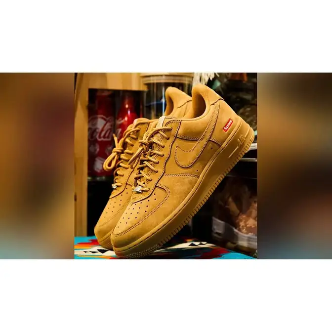 Supreme x Nike Air Force 1 Flax | Where To Buy | DN1555-200 | The