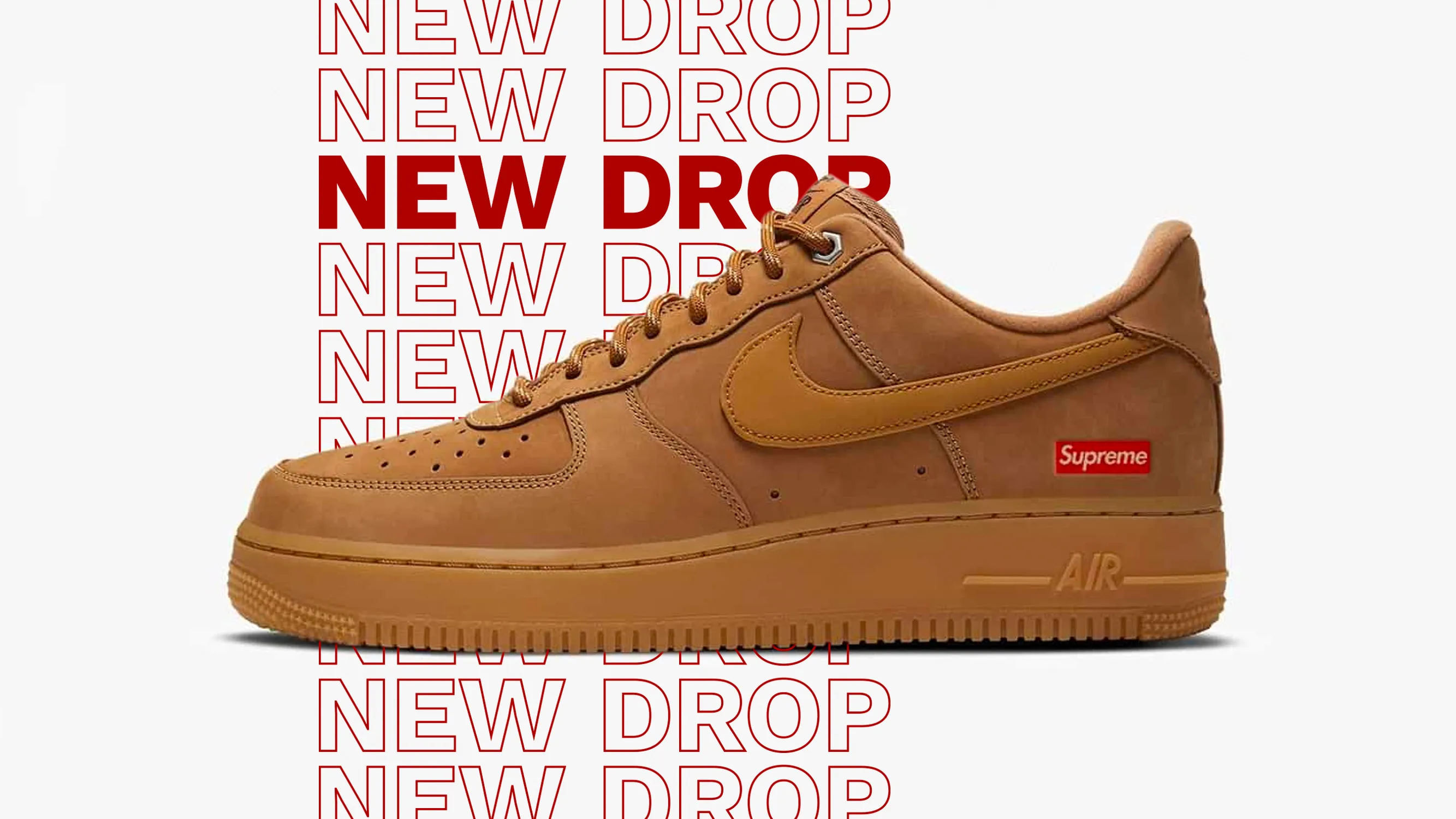 Detailed Looks // Supreme x Nike Air Force 1 Low Flax